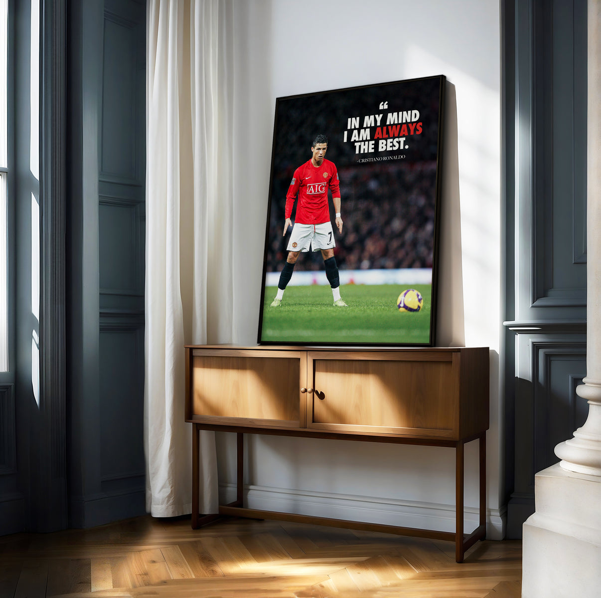 Cristiano Ronaldo "In My Mind I Am Always The Best" Poster Print