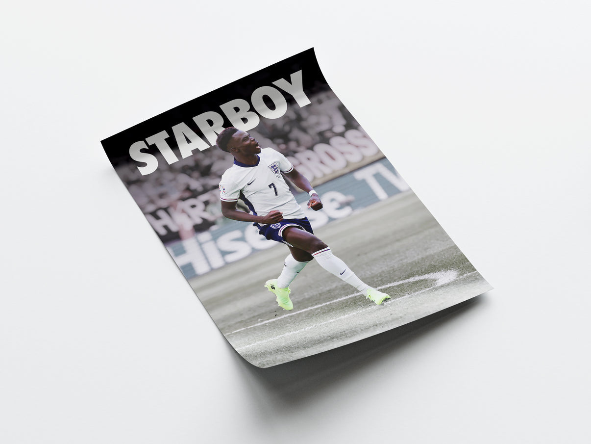 Bukayo Saka "Starboy" Poster
