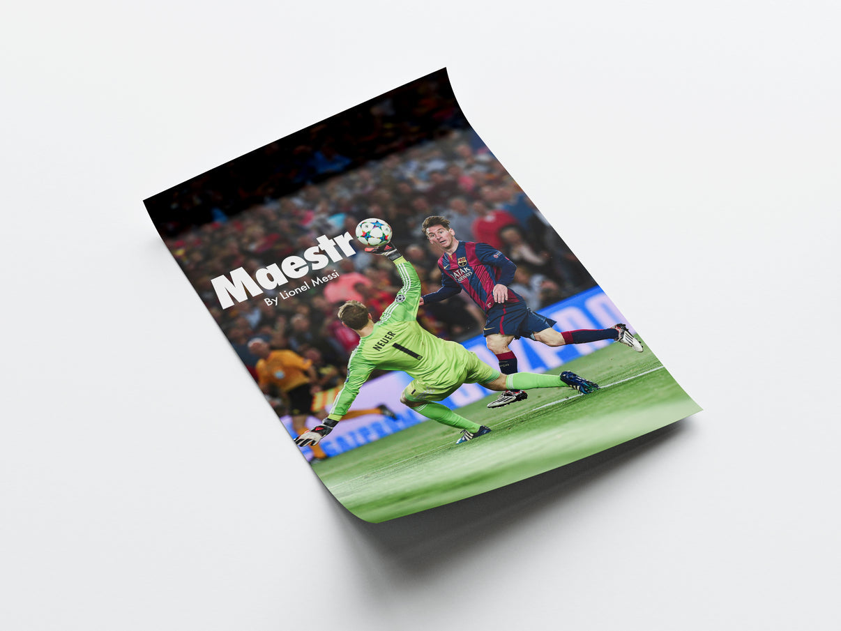 Lionel Messi "Maestro" Poster