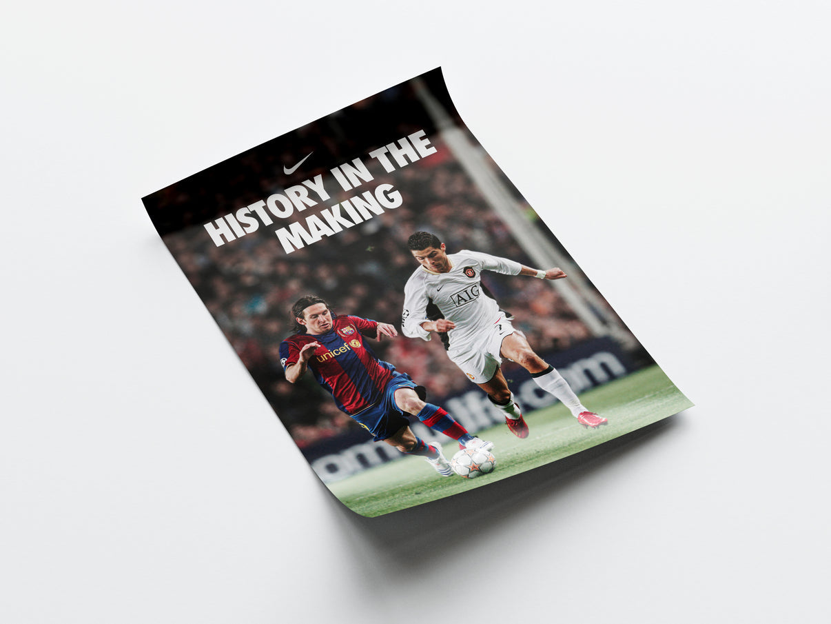 Ronaldo & Messi "History In The Making" Poster