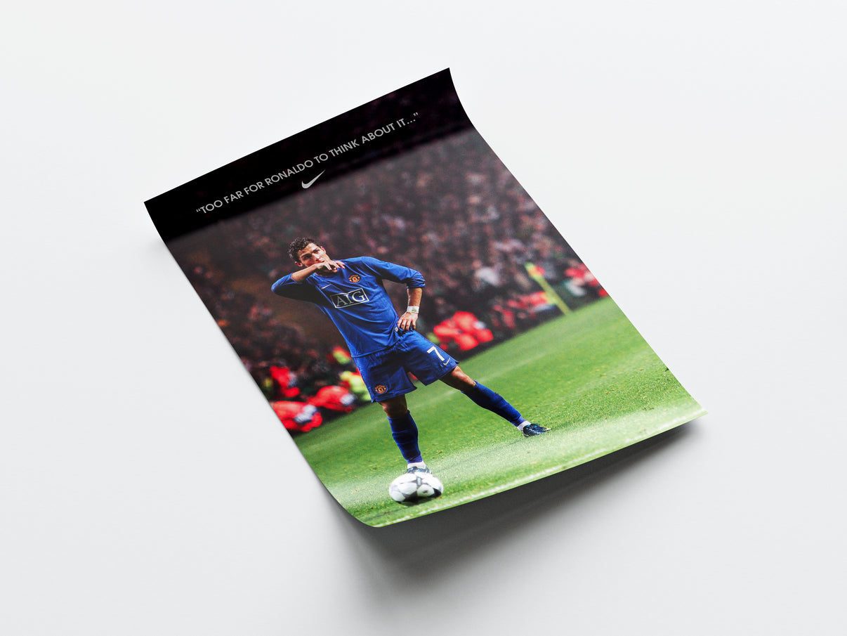 Cristiano Ronaldo "Too Far" Poster