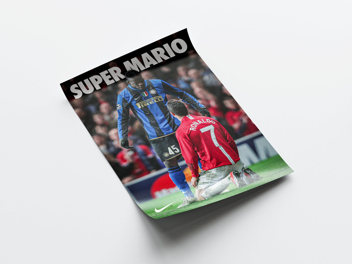 Mario Balotelli "Super Mario" Poster