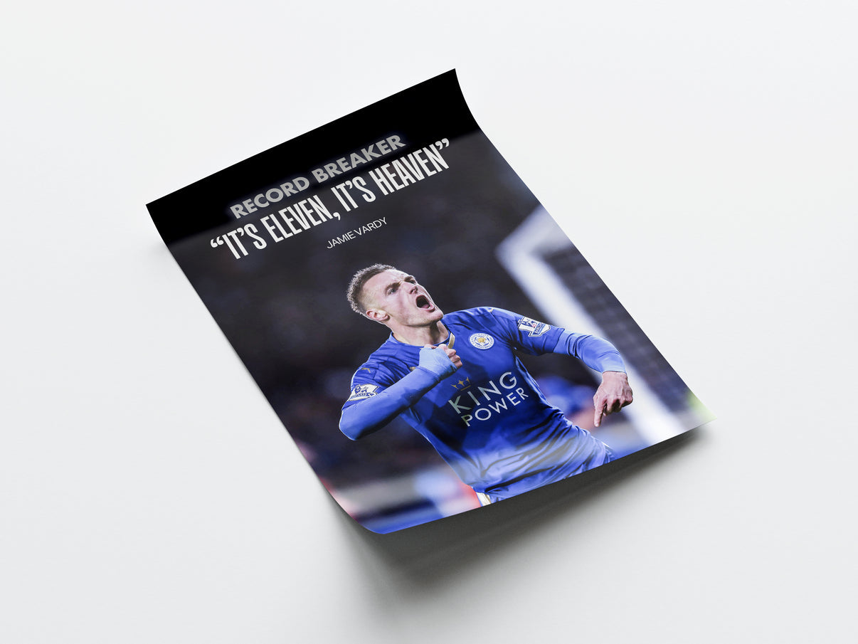 Jamie Vardy "Record Breaker" Poster