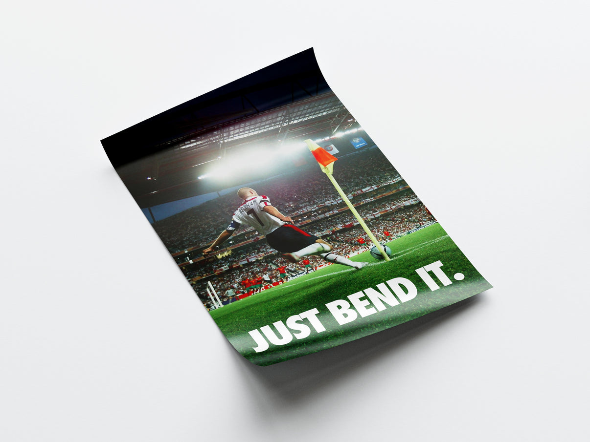 David Beckham "Just Bend It" Poster
