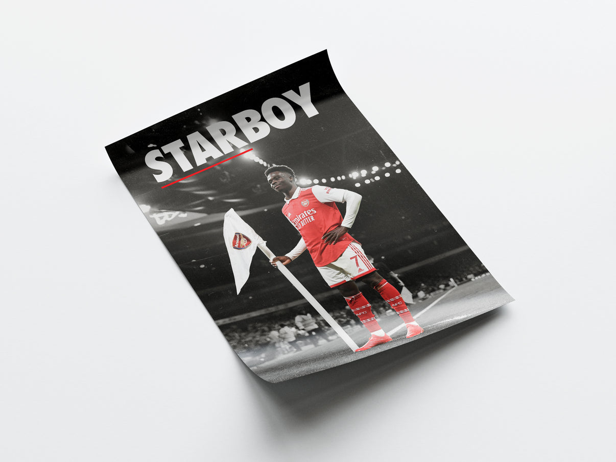 Bukayo Saka "Starboy" Poster