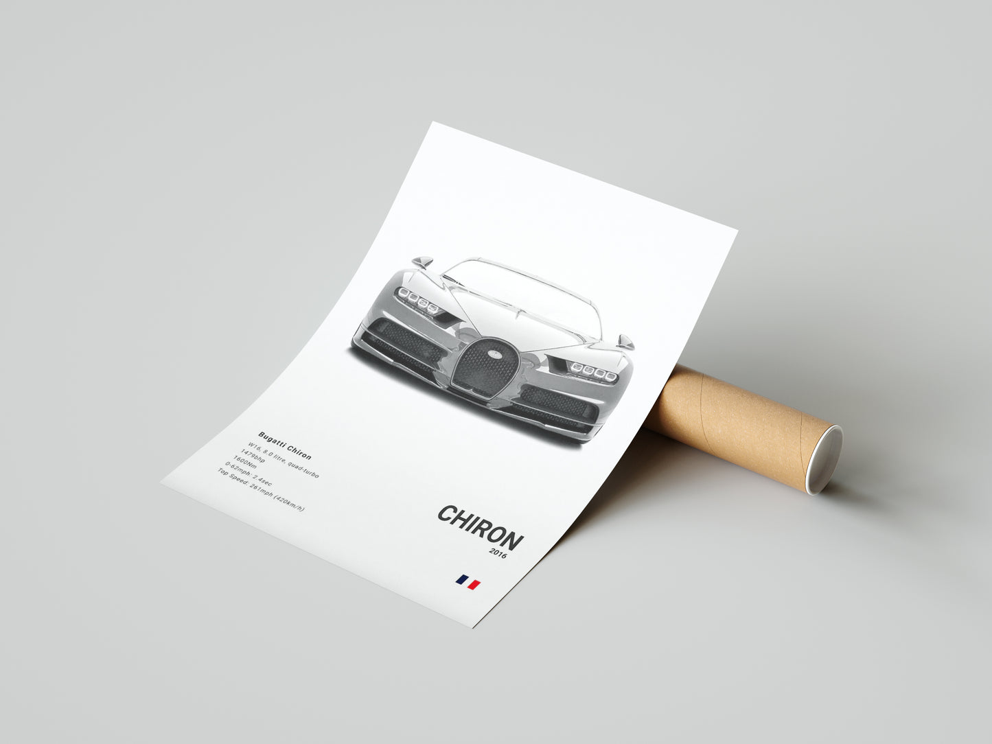 Bugatti Chiron Supercar Poster Print