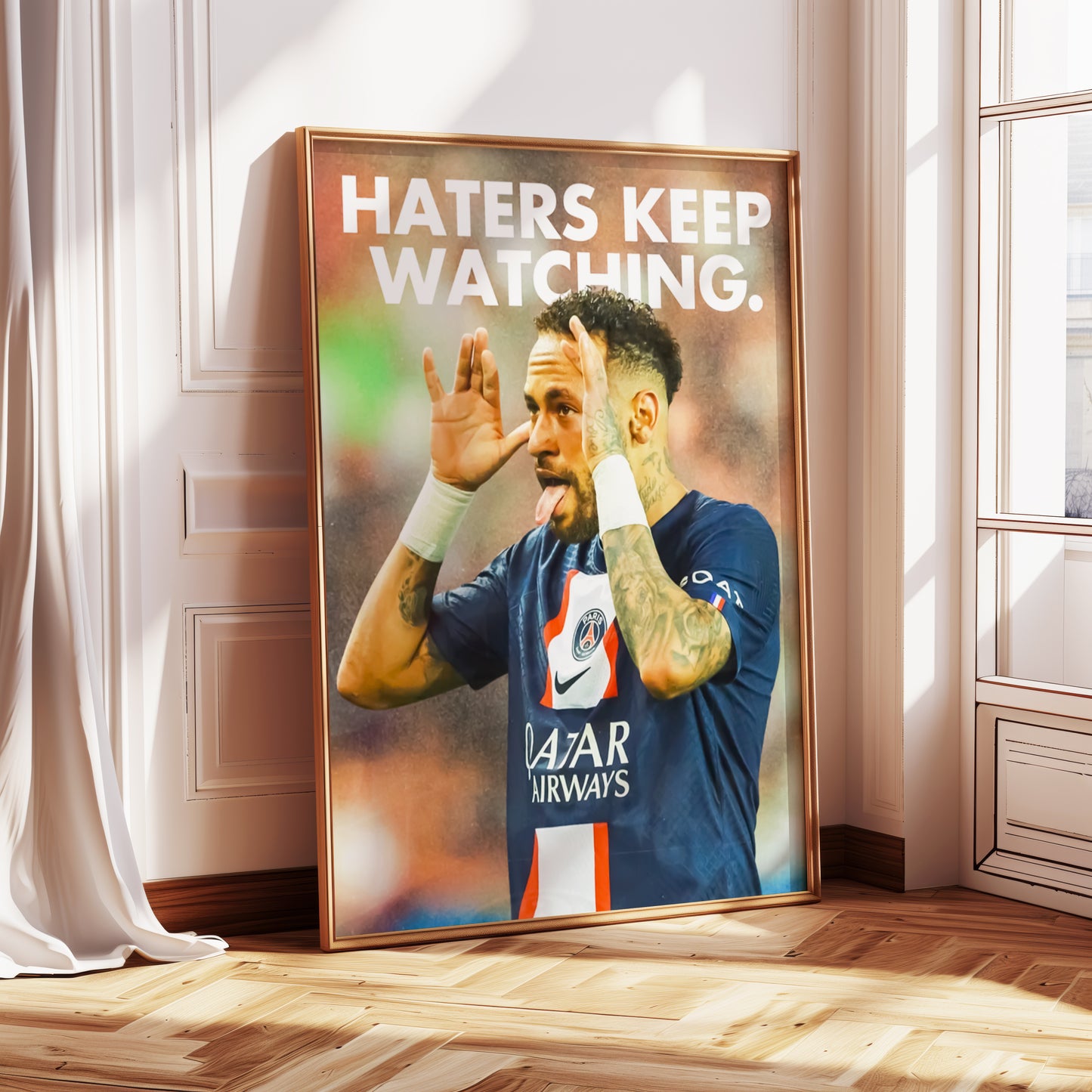 Neymar "Haters Keep Watching" Poster