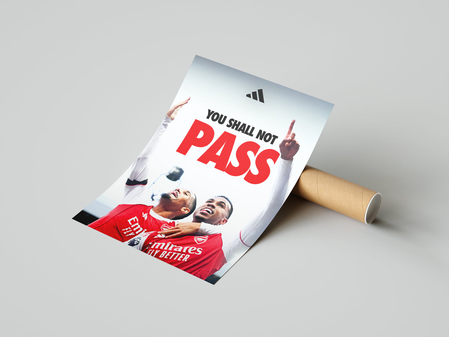 William Saliba & Gabriel Magalhaes "You Shall Not Pass" Poster