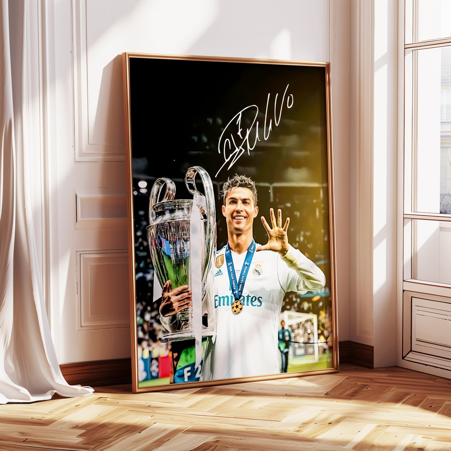 Cristiano Ronaldo, signierte Unterschrift, Real Madrid, Manchester Utd, Digitaldruck, Poster, Wand-Kunst-Dekor, Geburtstagsgeschenk, Ausdrucke