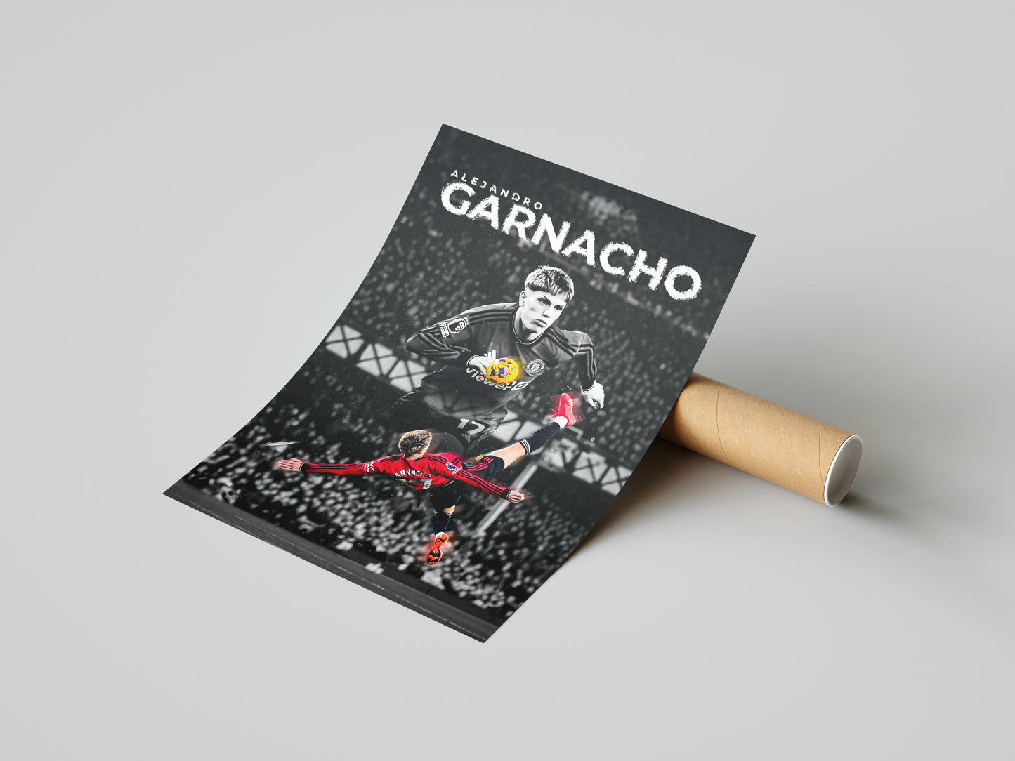 Alejandro Garnacho "Bicycle Kick" Poster