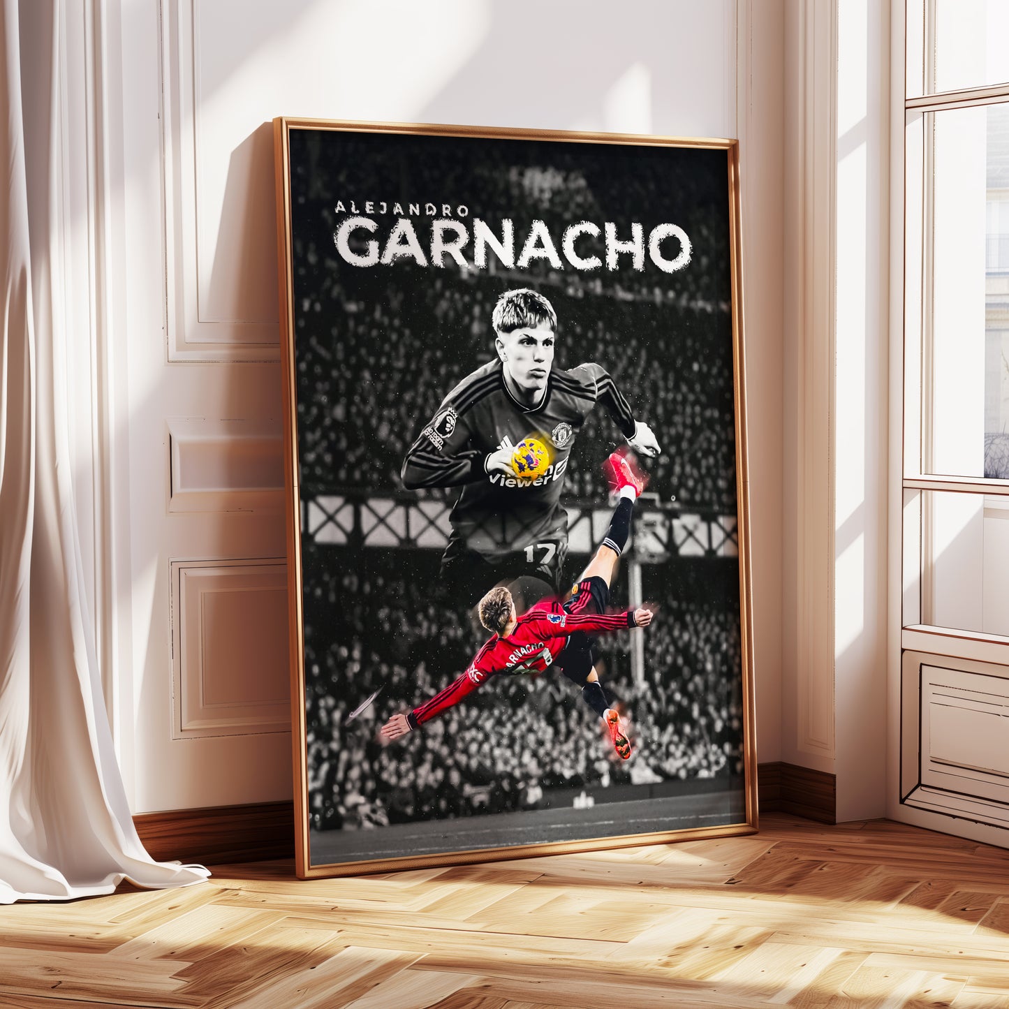 Alejandro Garnacho "Bicycle Kick" Poster