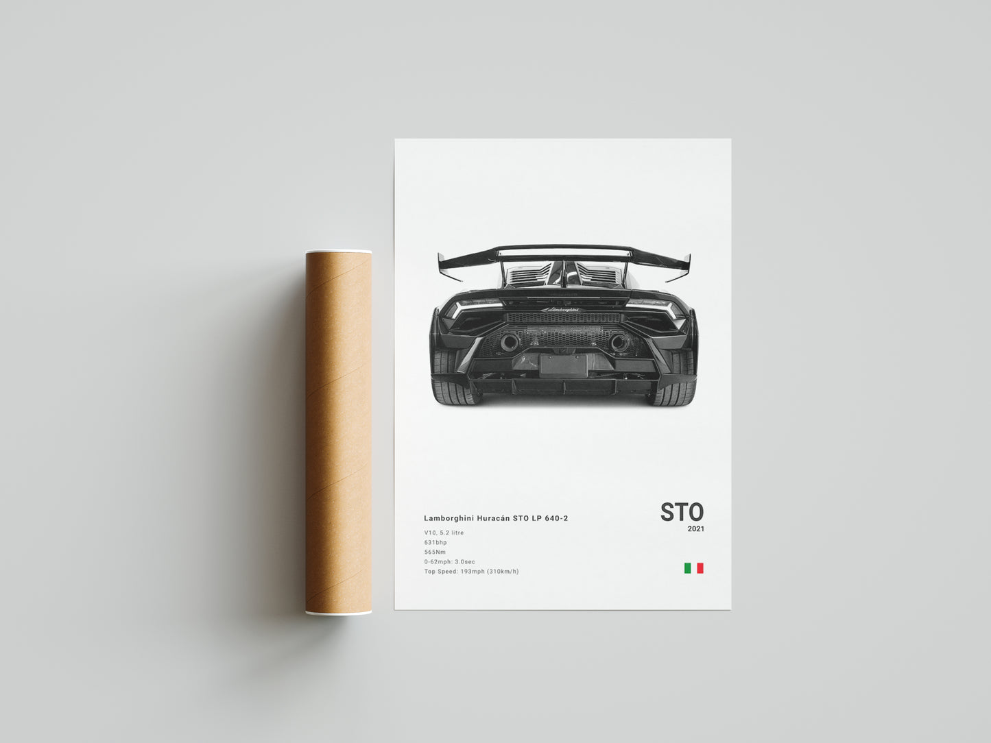 Lamborghini Huracan STO Poster Print