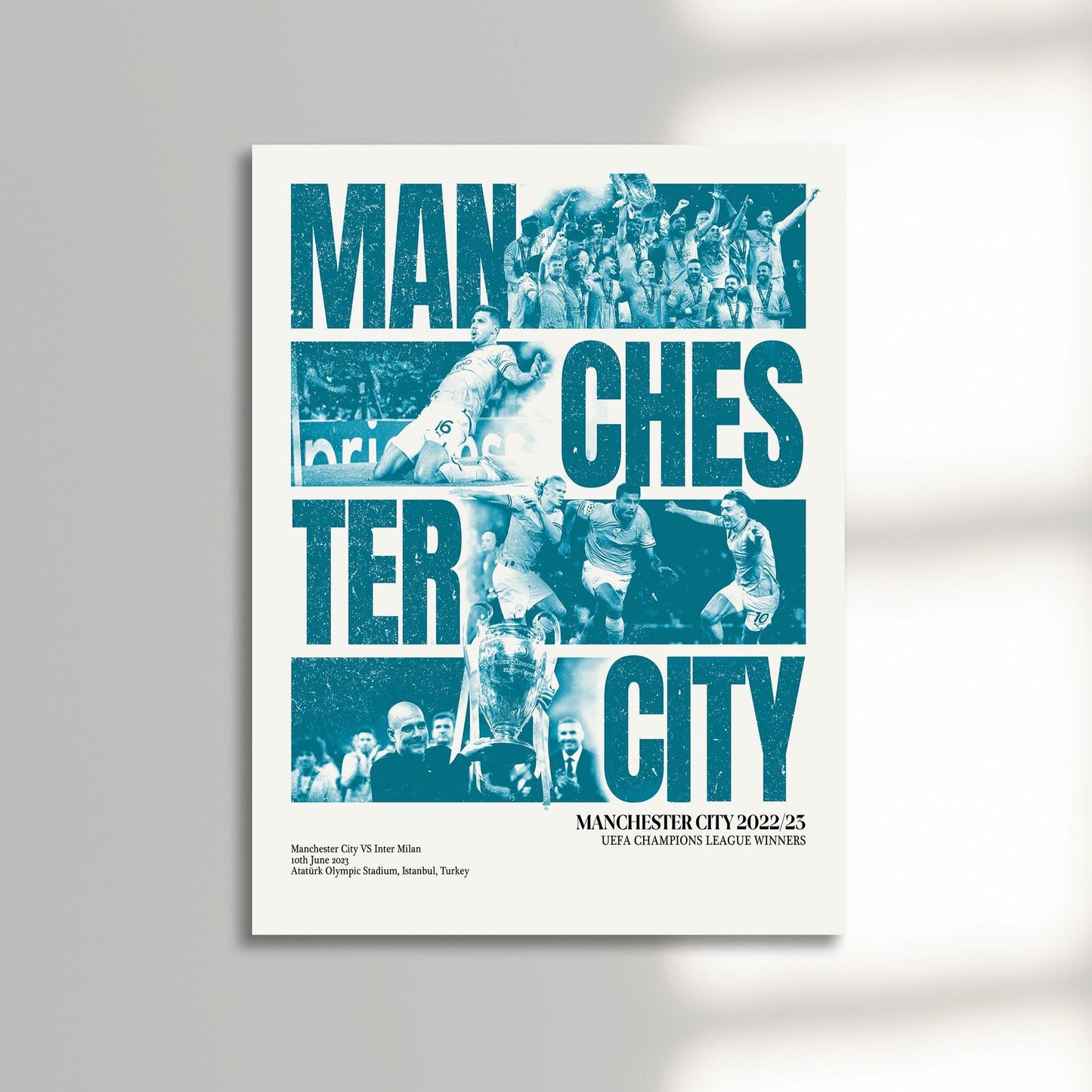 Man City Poster Print