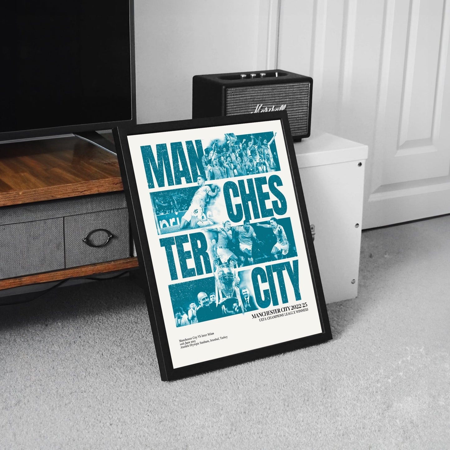 Man City Poster Print