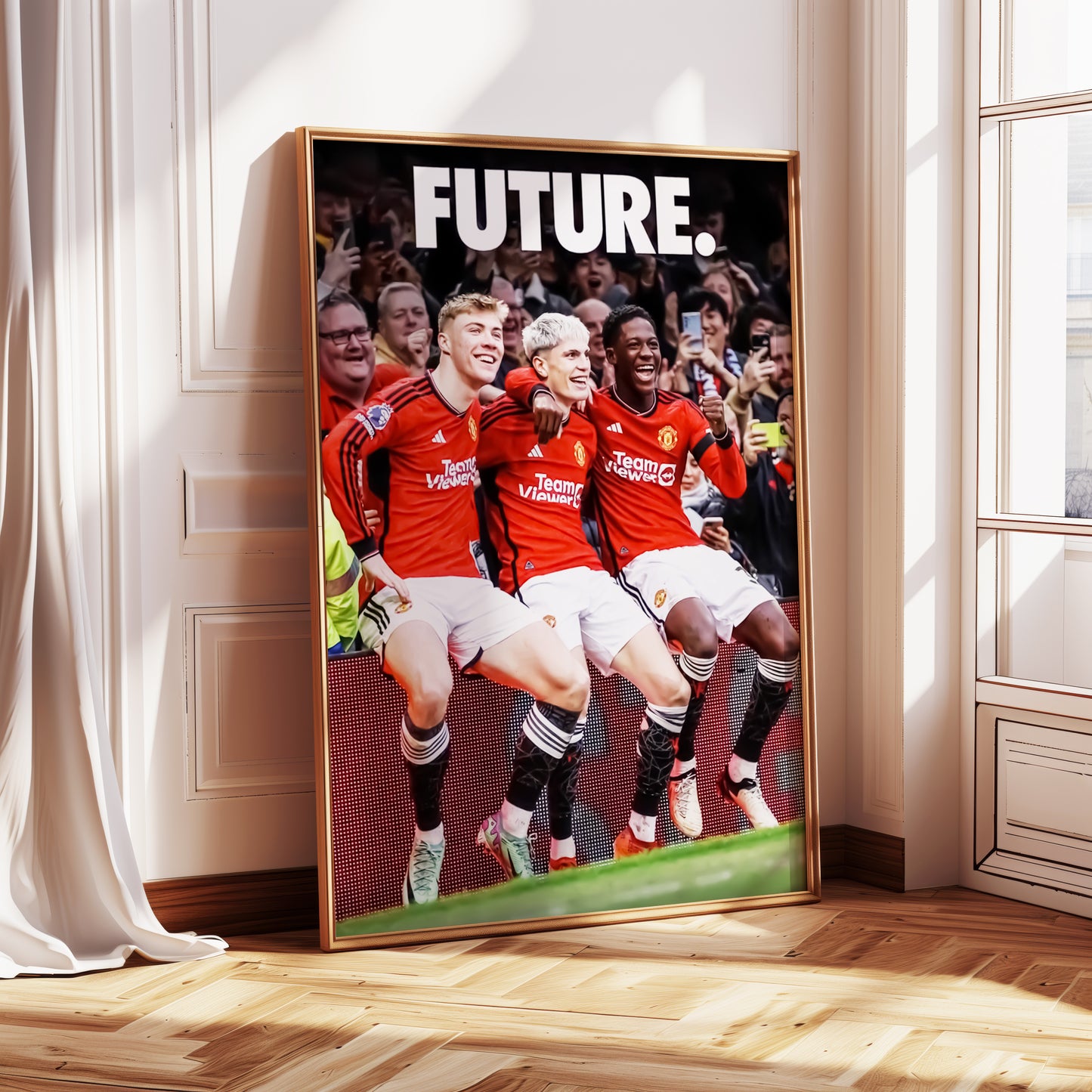 Garnacho, Hoijlund, Amad Diallo & Mainoo Poster