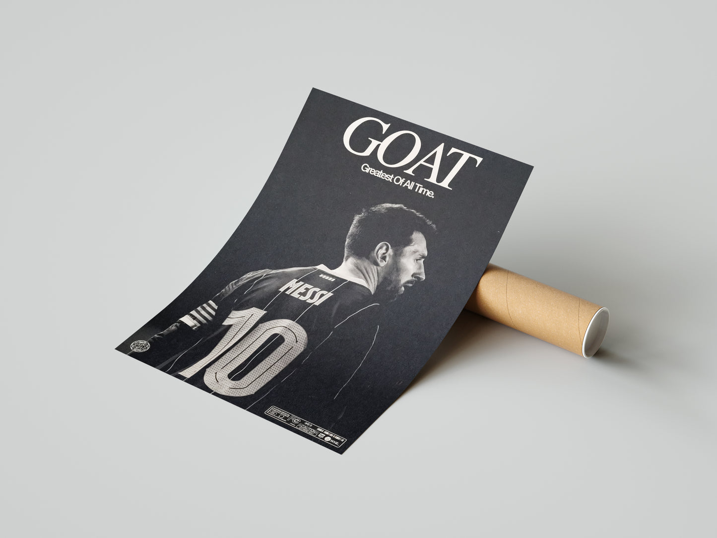 Lionel Messi "GOAT" Poster