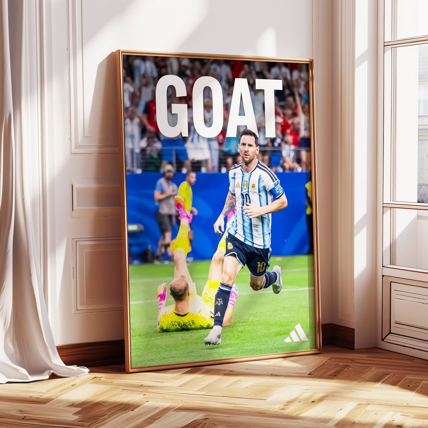 Lionel Messi "GOAT" Poster
