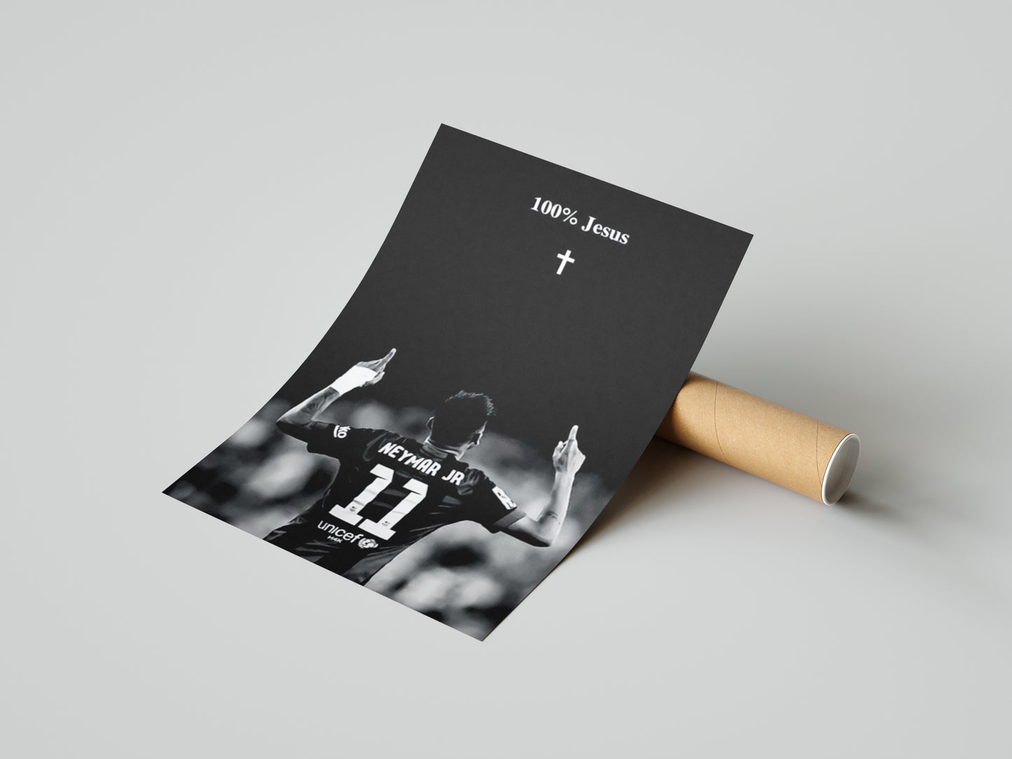 Neymar "100% Jesus" Poster