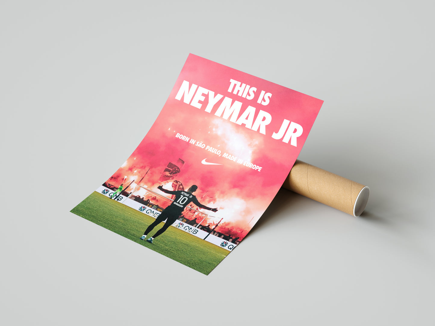 Neymar "Made In Europe" Poster Print