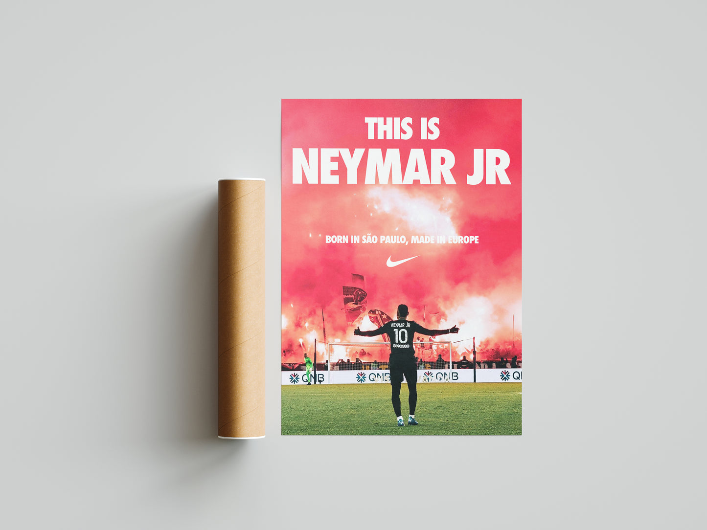 Neymar "Made In Europe" Poster Print