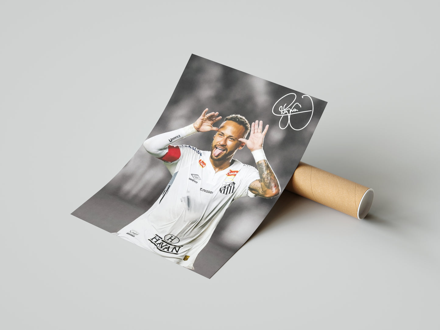 Neymar Signed Poster