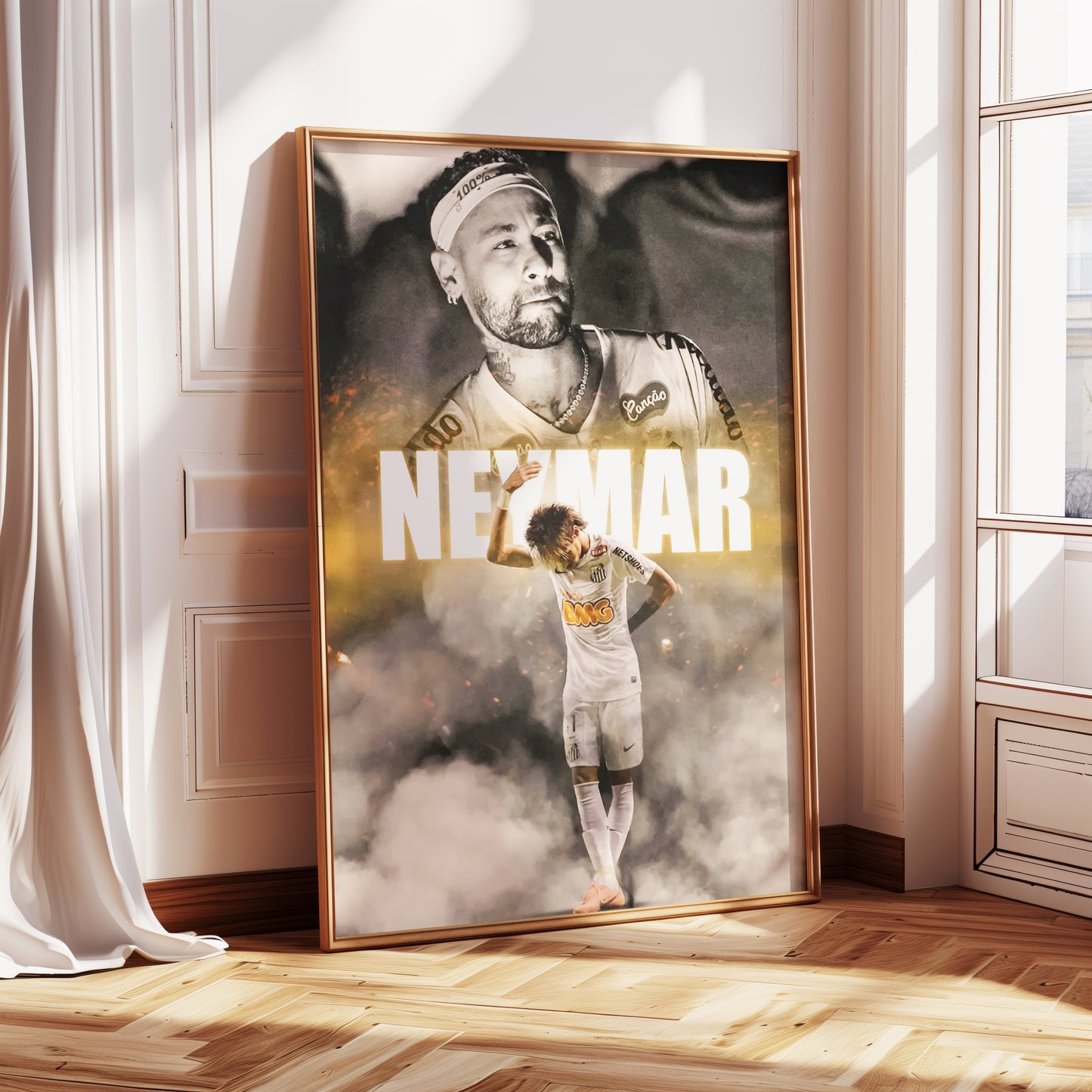Neymar Jr Santos Poster