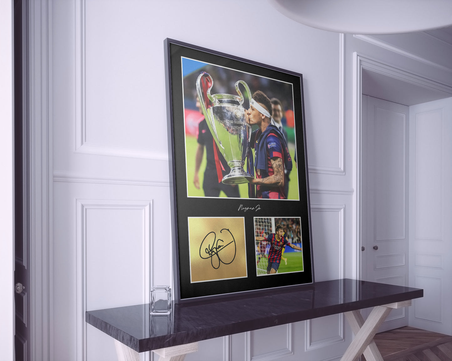 Neymar, signierte Unterschrift, 22/23, Barcelona, Brasilien, PSG, Digitaldruck, Poster, Wand-Kunst-Dekor, Geburtstagsgeschenk, Ausdrucke, ikonische Kunst