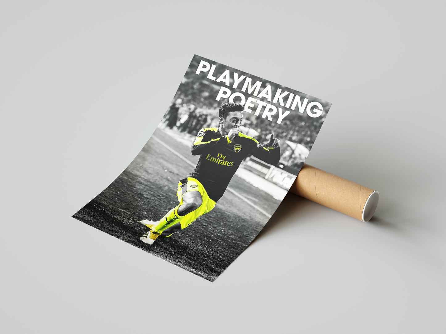 Mesut Ozil "Playmaking Poetry" Poster