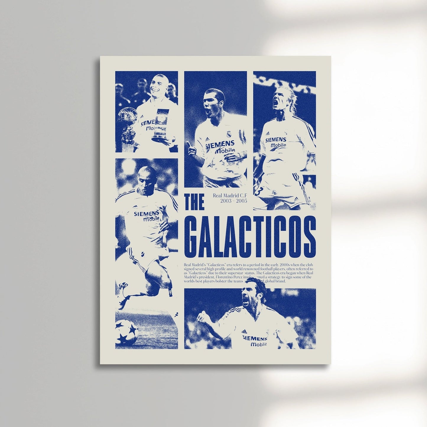 Real Madrid "Galacticos" Poster Print