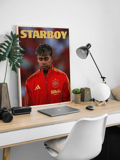 Lamine Yamal "Starboy" Poster Print