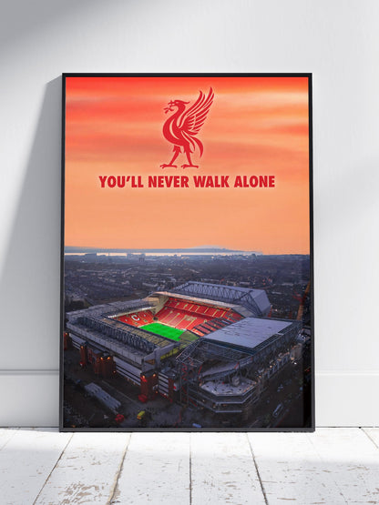 Liverpool Stadium Poster Print