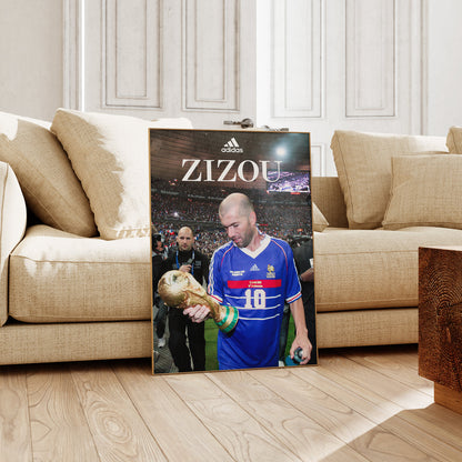 Zinedine Zidane "Zizou" Poster Print