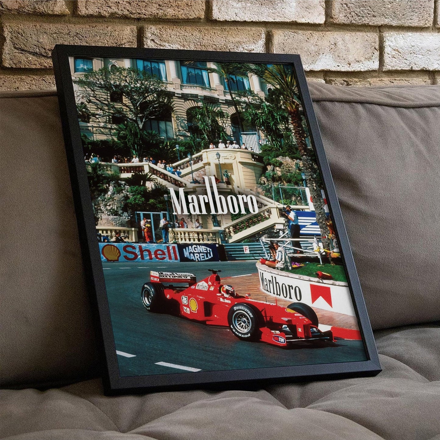 Schumacher Monaco F1 Poster Print