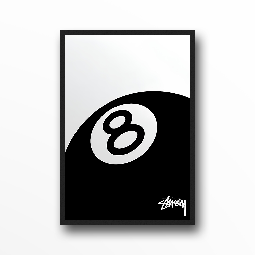 Stussy 8 Ball Poster Print