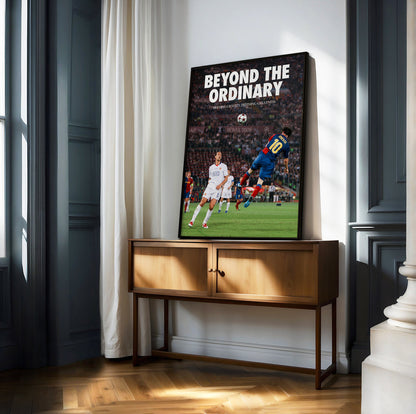 Lionel Messi "Beyond Ordinary" Poster Print