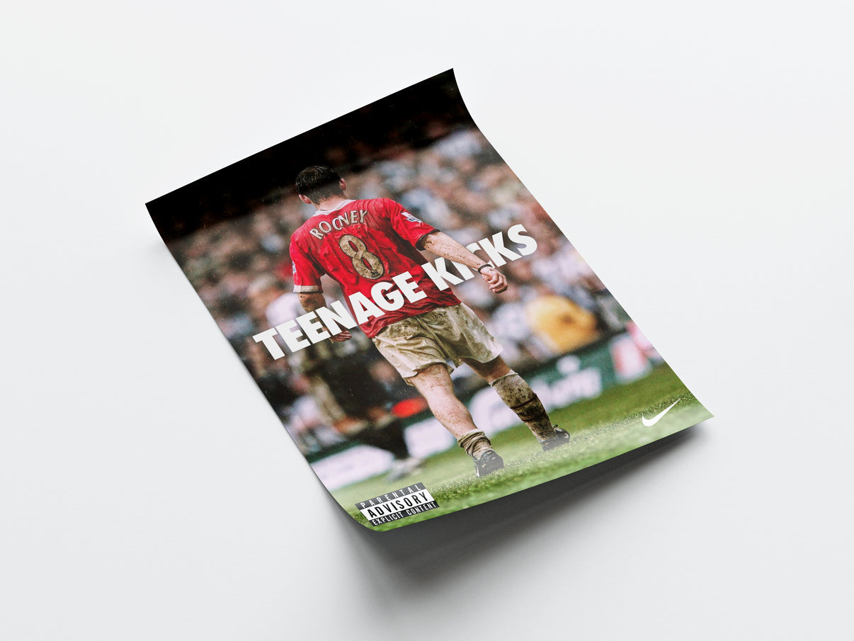 Wayne Rooney "Teenage Kicks" Poster