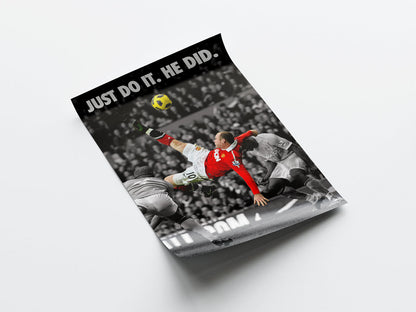 Wayne Rooney "Bicycle Kick" Poster