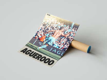 Sergio Aguero Poster Print