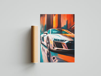 Audi R8 Poster Print