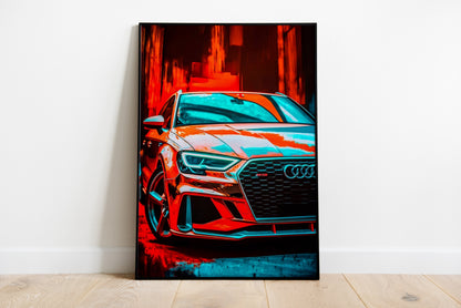 Audi RS3 Poster Print