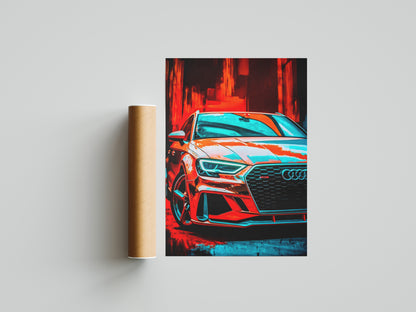 Audi RS3 Poster Print