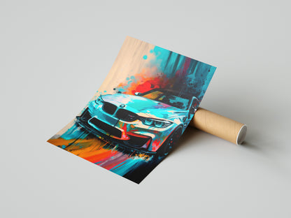 BMW M3 Poster Print