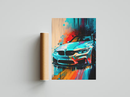 BMW M3 Poster Print