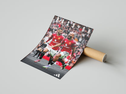 Bruno Fernandes & Bryan Mbeumo Poster
