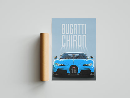 Bugatti Chiron Poster Print