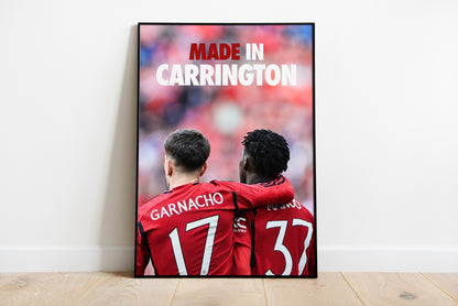 Garnacho & Mainoo "Made In Carrington" Poster Print