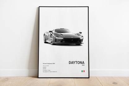 Ferrari Daytona SP3 Poster Print