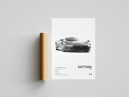 Ferrari Daytona SP3 Poster Print