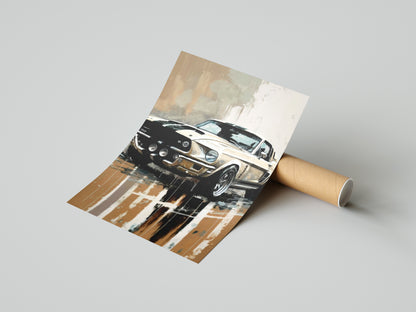 Ford Mustang GT500 Poster Print