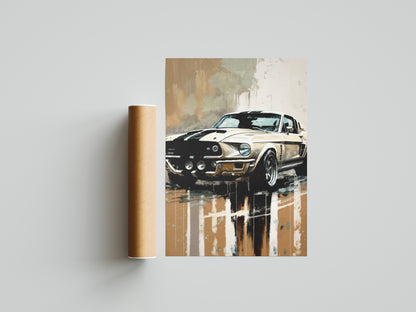 Ford Mustang GT500 Poster Print